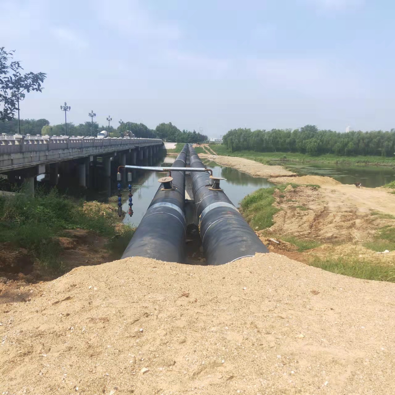 合川西气东输管道施工输油管道清洗